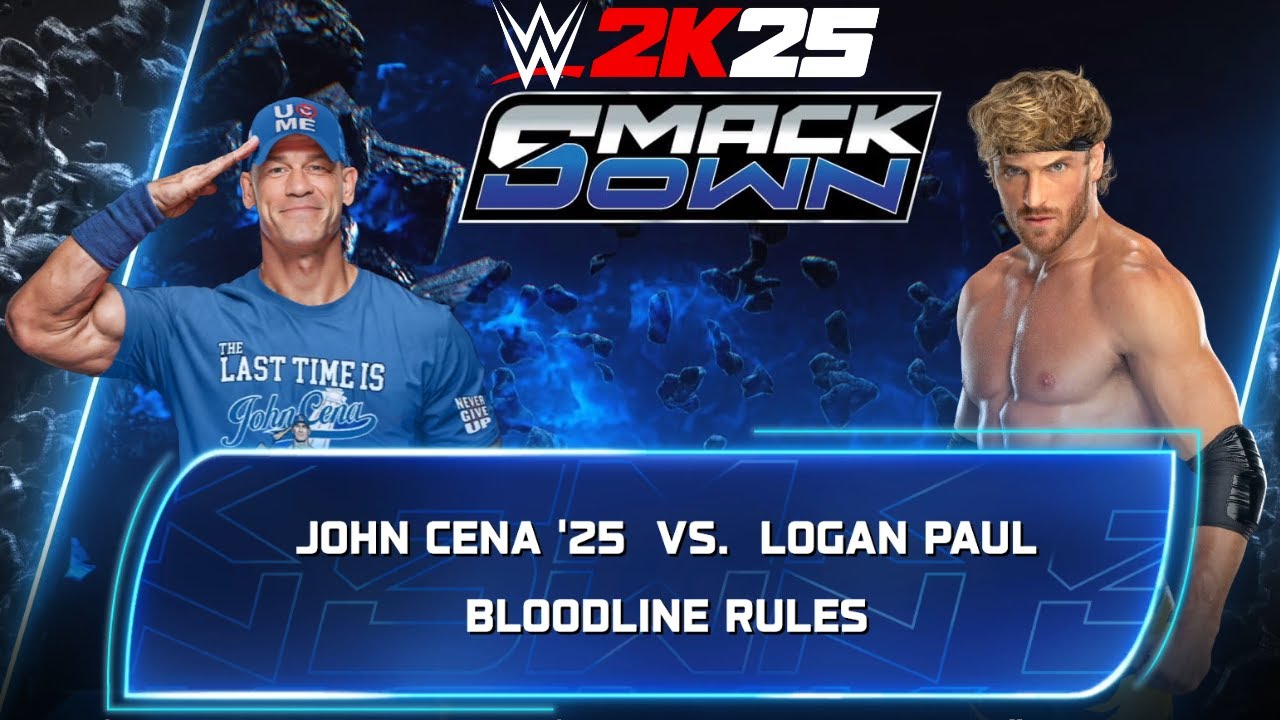 John Cena vs Logan Paul | Bloodline Rules Match | WWE 2K25 | Hindi | 4K |
