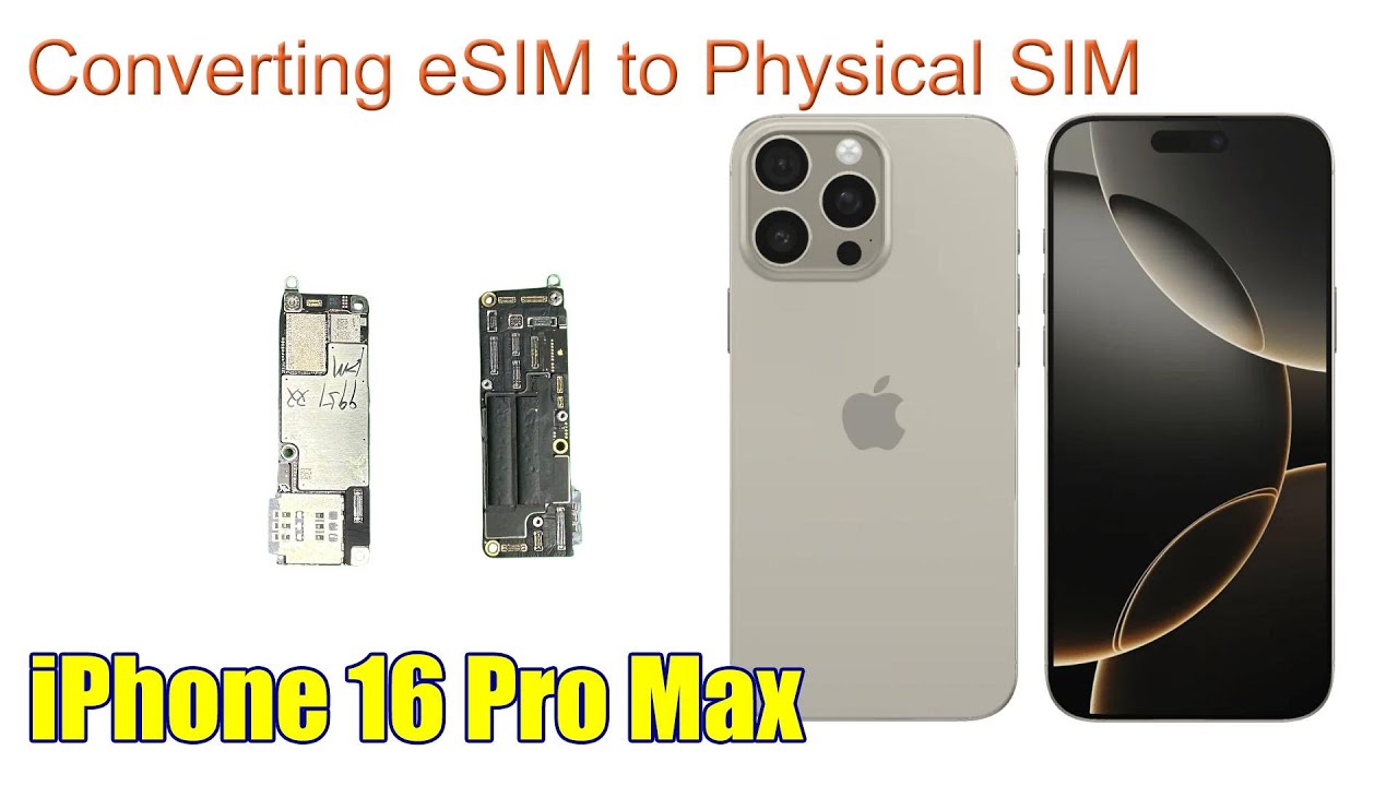 iPhone 16 Pro Max - Converting eSIM to Physical SIM #esim #iphone16 #iphone16promax #huaqiangbei
