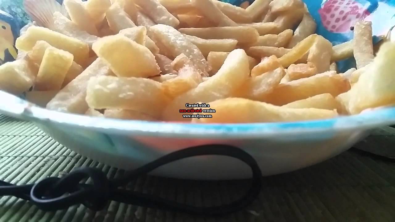 asmr french : eating french fries