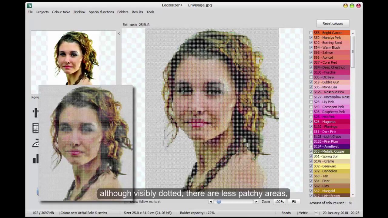 Legoaizer & Artkal Beads 2: How to make a bead mosaic from a person's portrait