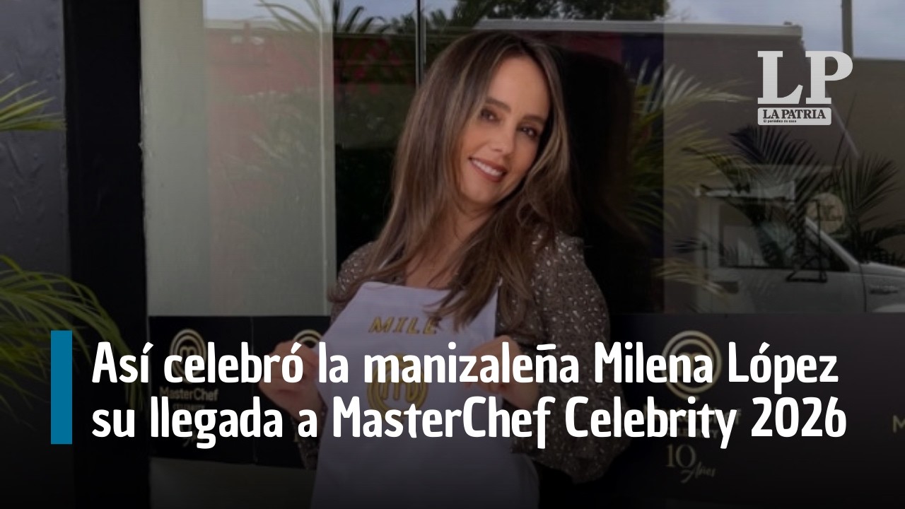 Así celebró la manizaleña Milena López su llegada a MasterChef Celebrity Colombia 2026