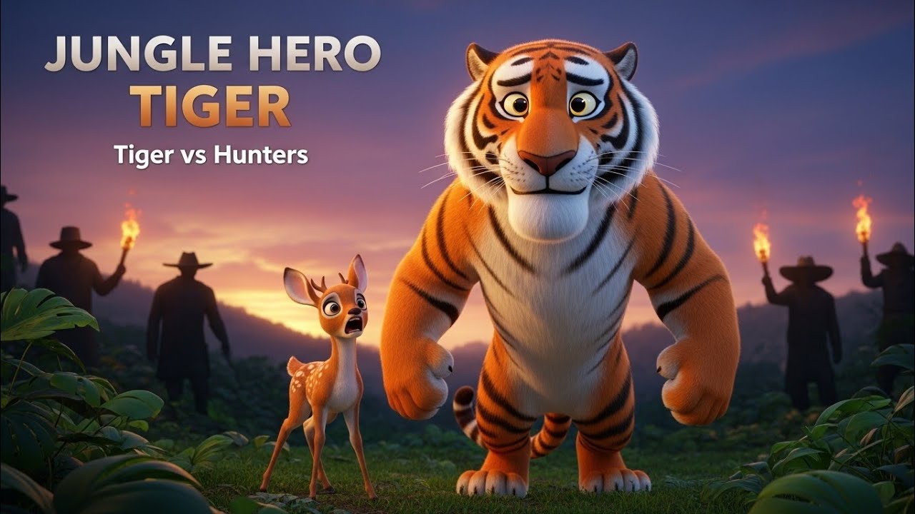 Tiger vs Hunters | Jungle Rescue Story | 3D Animation EP 2