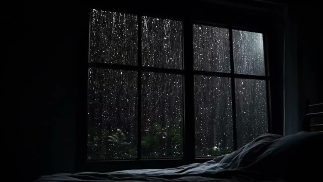 🌧️ Quiet Window Rain 🌙 Night Sound for Restful Sleep