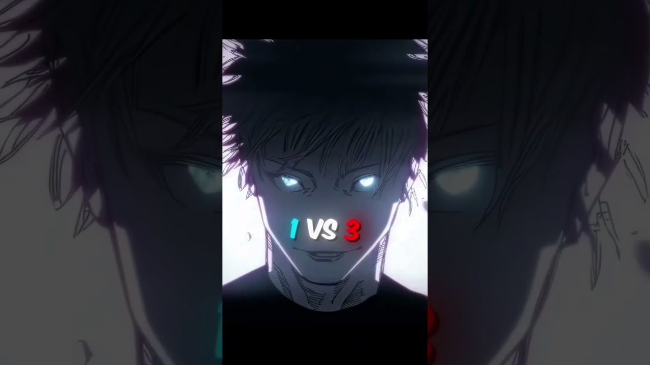 1 vs 3  Gojo peak Fight 📈 
