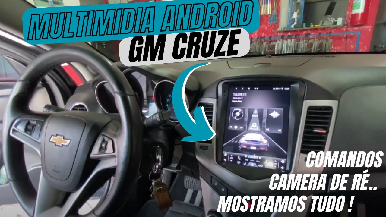 MULTIMIDIA PARA LINHA GM / CRUZE - COMO FUNCIONA - CAMERA DE RÉ - COMANDOS DO VOLANTE