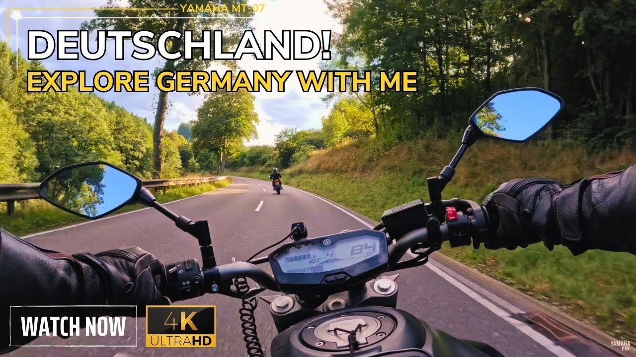 Riding in Germany | Longform | Sit back and relax | Yamaha MT-07 | 4K