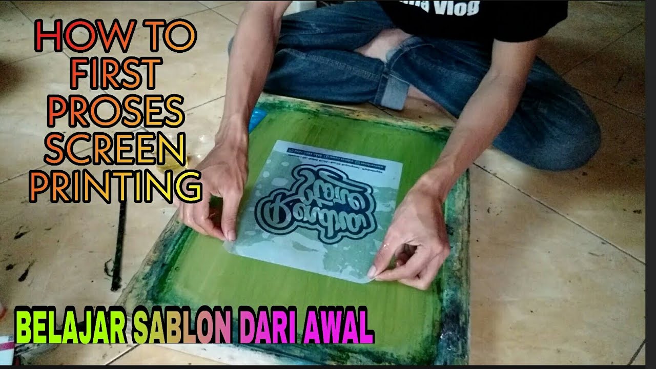 CARA AFDRUK SCREEN SABLON || Belajar sablon untuk pemula