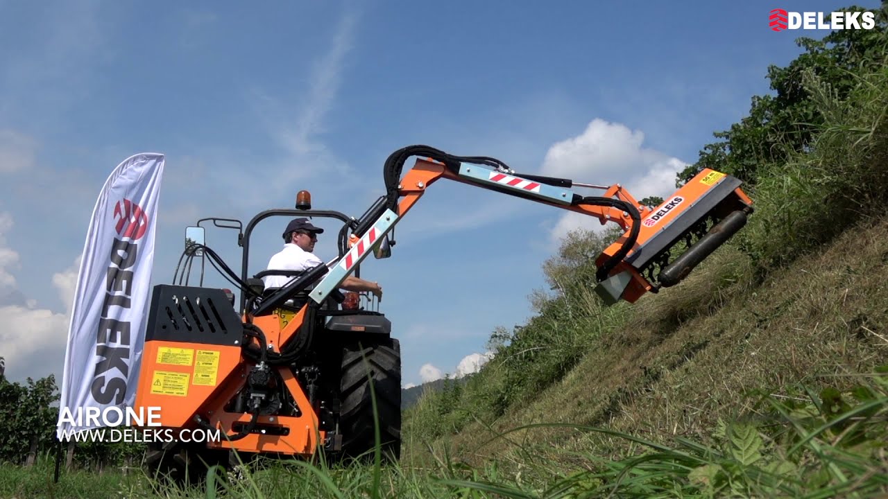DELEKS® AIRONE-100-180 Косилка-кусторез гидравлическая , косилка манипулятор на штанге.