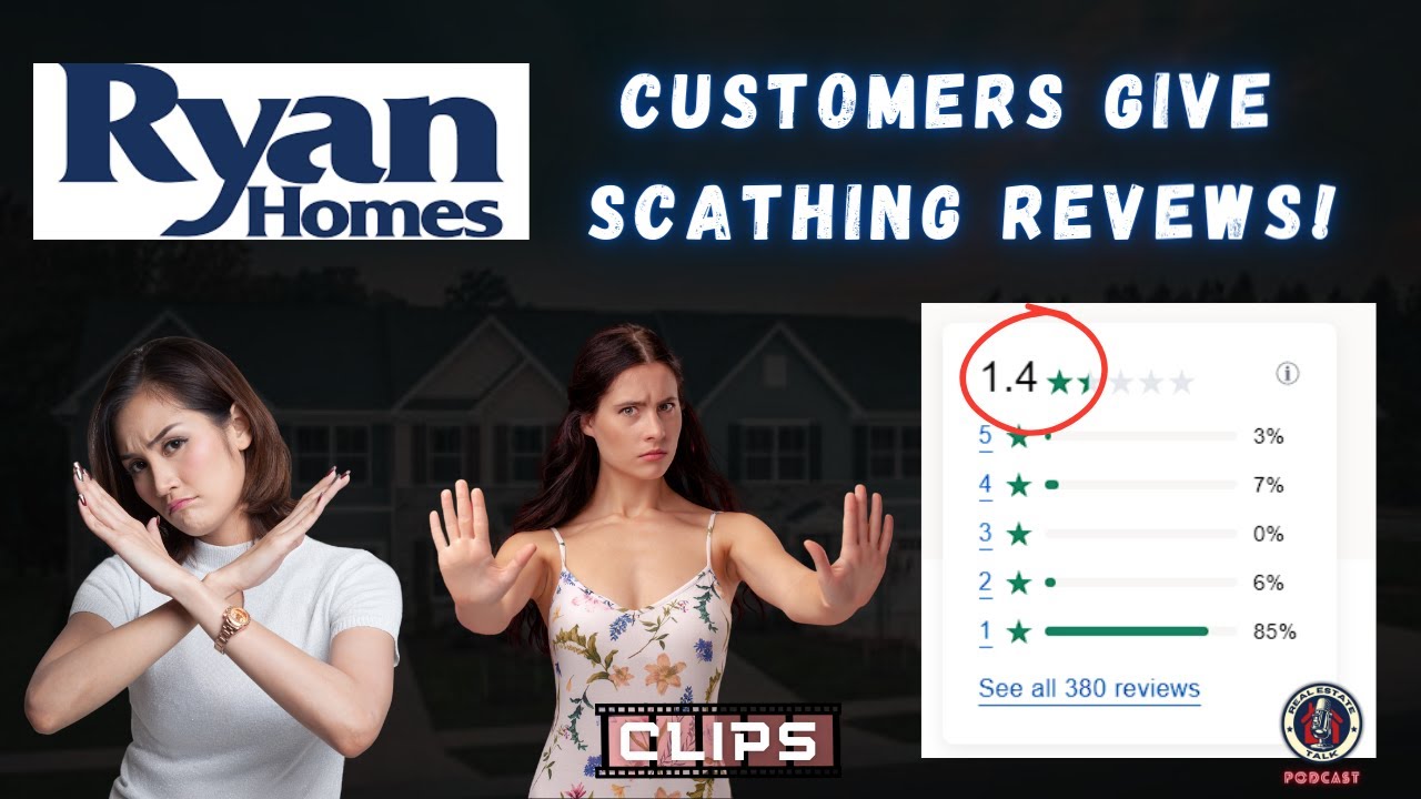 Рейтинг нового строительства Ryan Homes по версии журнала Consumer Affairs тревожно НИЗКИЙ!