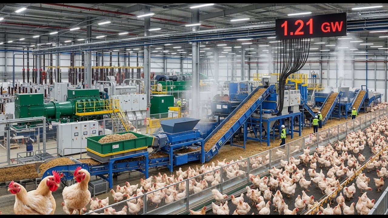 Inside the Poultry Waste Power Factory: How poultry waste becomes electricity (full process)
