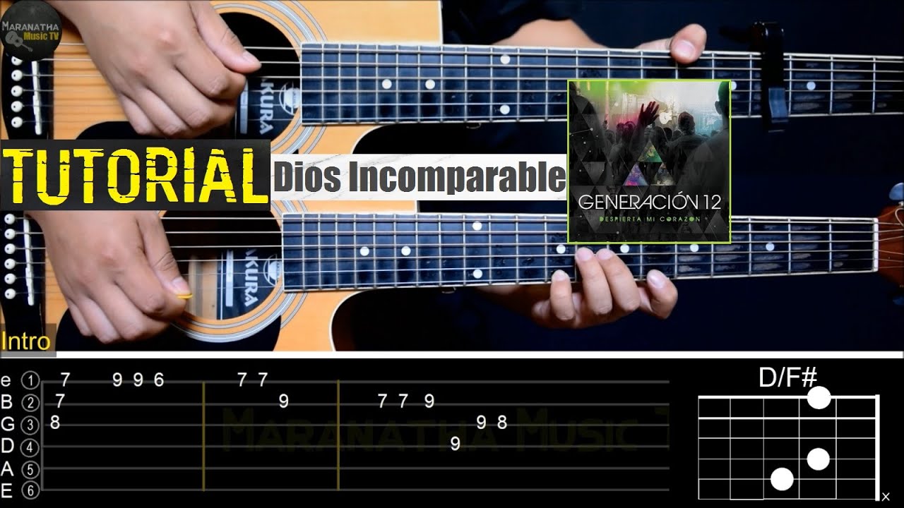Dios Incomparable - Generación 12 || Instrumental a 2 Guitarras con TAB