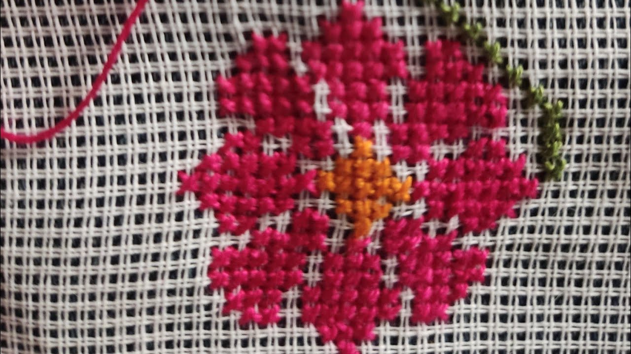 كيفية تركيب الماركة على القماش والتطريز Embroidery on jeans