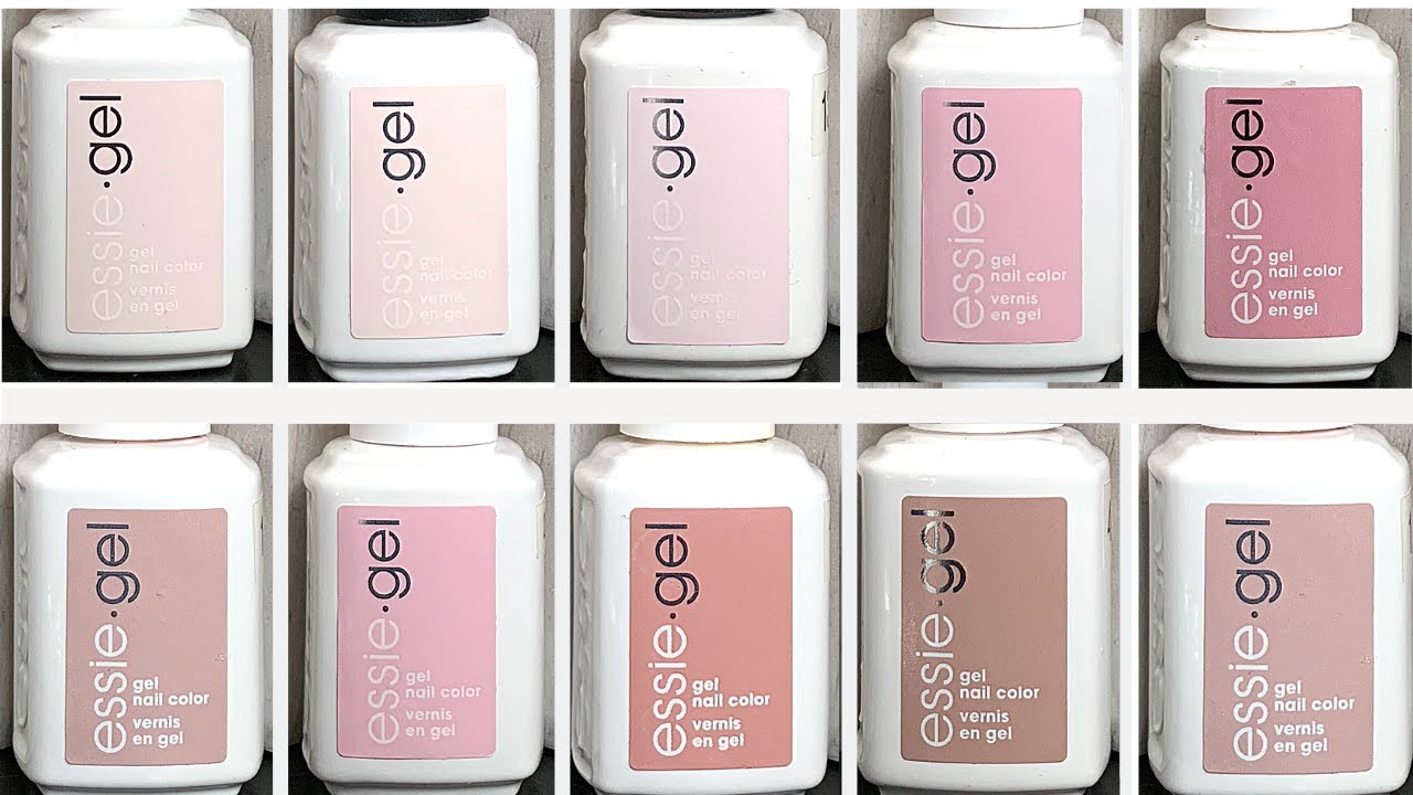 Essie Gel - Light Pinks and Nudes [swatched on real nails]