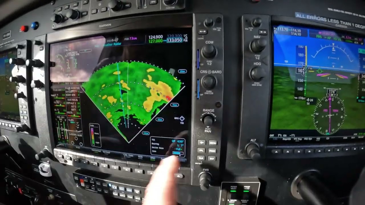 Using Color Weather Radar in the Piper M350 G1000 Nxi