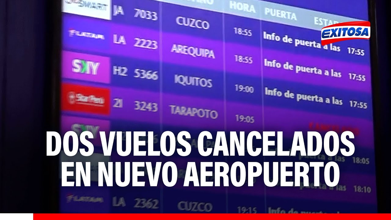 🔴🔵Segundo día del aeropuerto Jorge Chávez ya presenta dos vuelos cancelados
