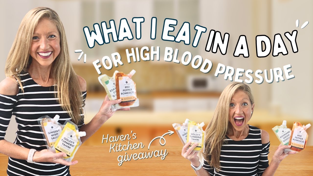What I Eat In A Day For High Blood Pressure (Featuring a Havens Kitchen Giveaway)!!!