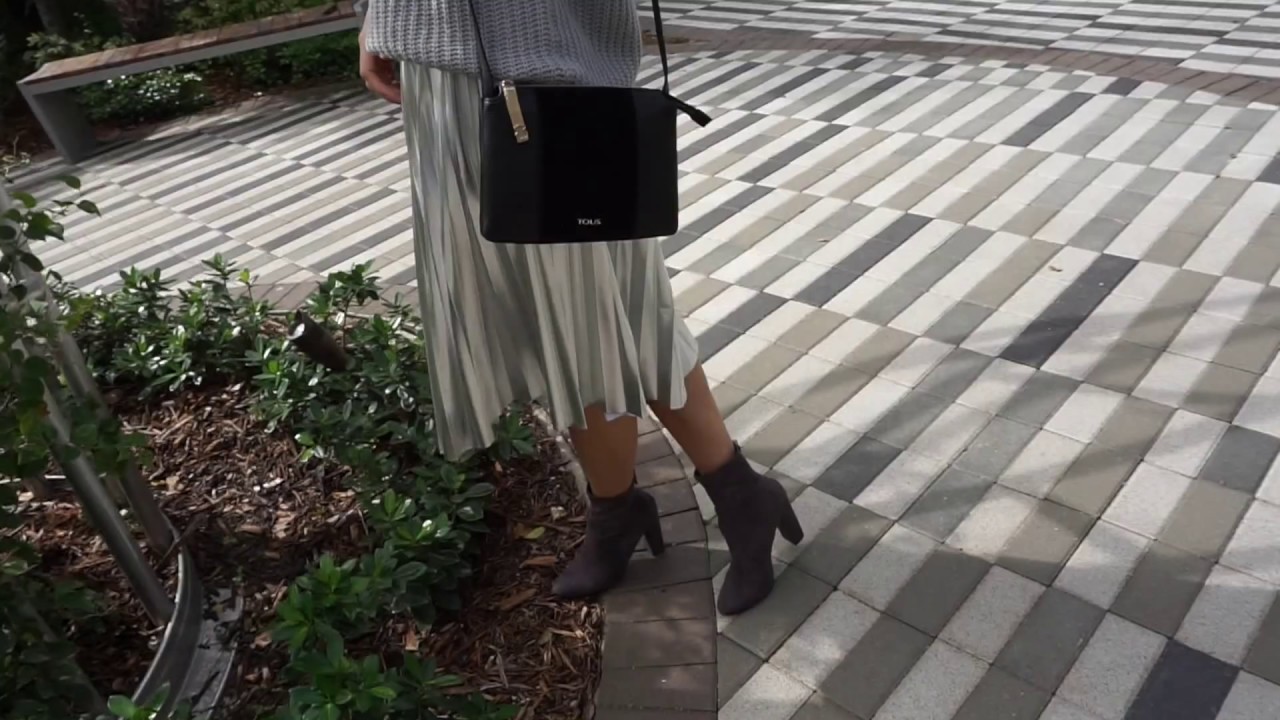 Metallic Pleated Skirt || Lookbook