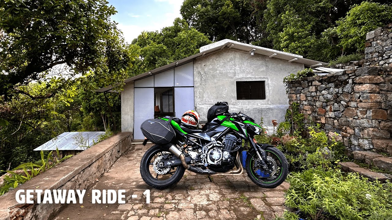 GETAWAY SOLO RIDE  to 🏕 COTTAGE in the FOREST/RELAXING Silent MotoVlog with Nature Sounds
