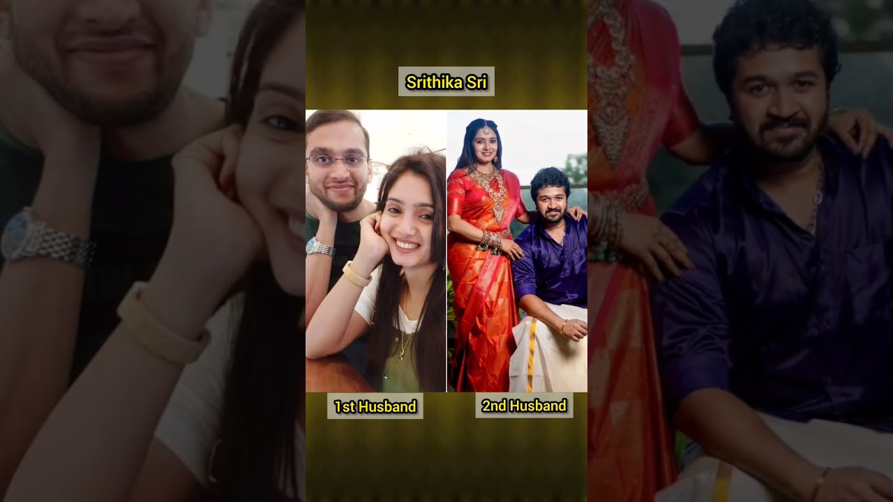 Srithika Sri 1st Marriage vs 2nd Marriage | 2nd husband in 1st marriage reception #viralshorts