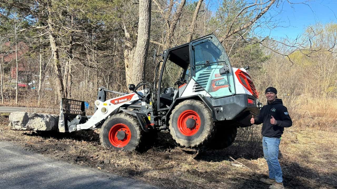 Thursday With The Maggs Team + Moving A Big Boulder
