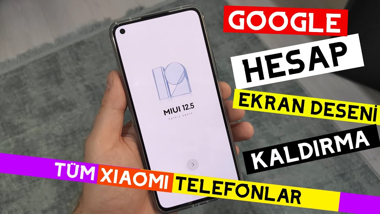 Miui 12.5 Miui 13 Xiaomi Google Hesap Kaldırma Frp Bypass ve Ekran Kilidi Kırma Ücretsiz Yöntem
