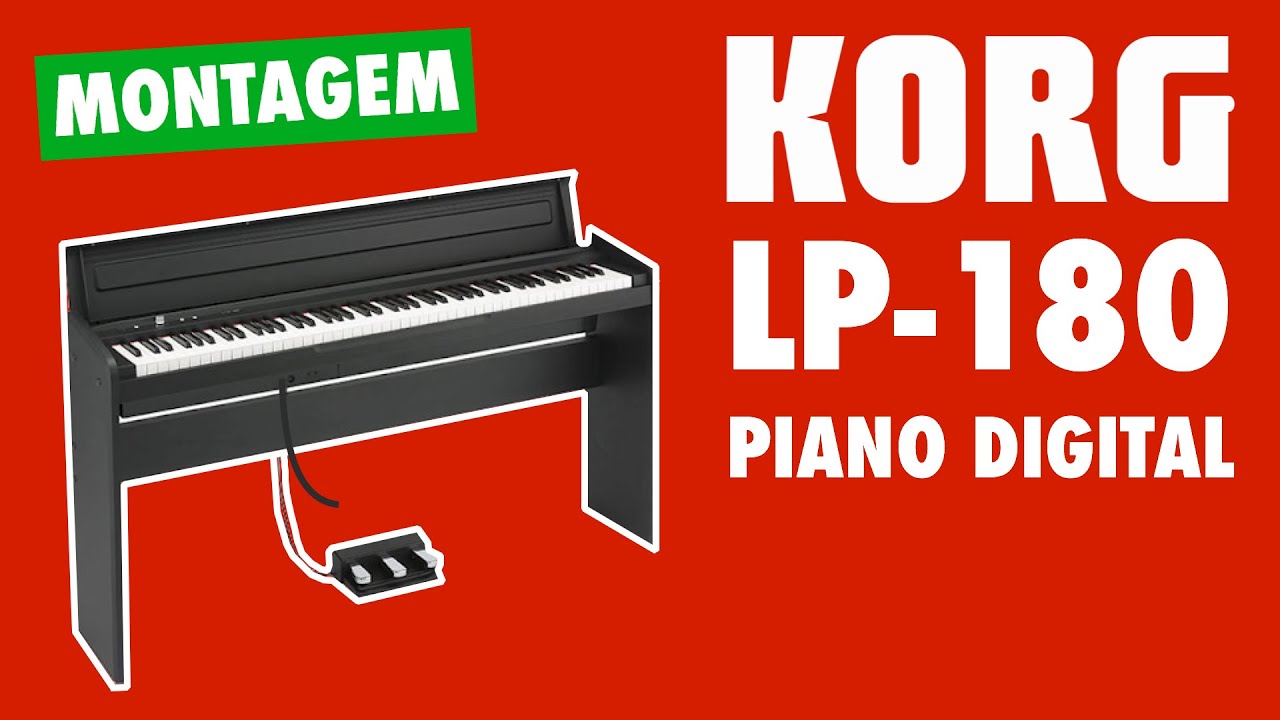 PIANO DIGITAL: KORG LP-180 | UNBOXING + MONTAGEM + REVIEW + TESTE