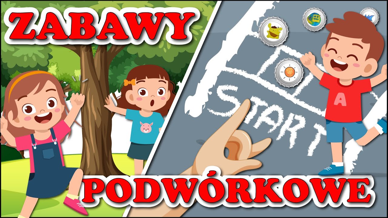 Karolek i zabawy podwórkowe #1 👀 Zabawa w chowanego i gra w kapsle 🏁 Bajka dla dzieci 🏆