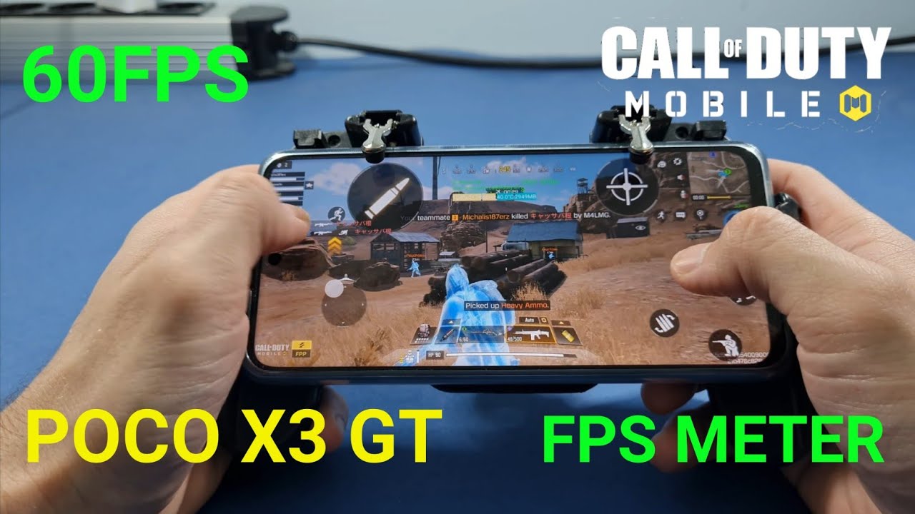 Xiaomi Poco X3 GT Dimensity 1100 Call of Duty Mobile 60fps Test with FPS Meter
