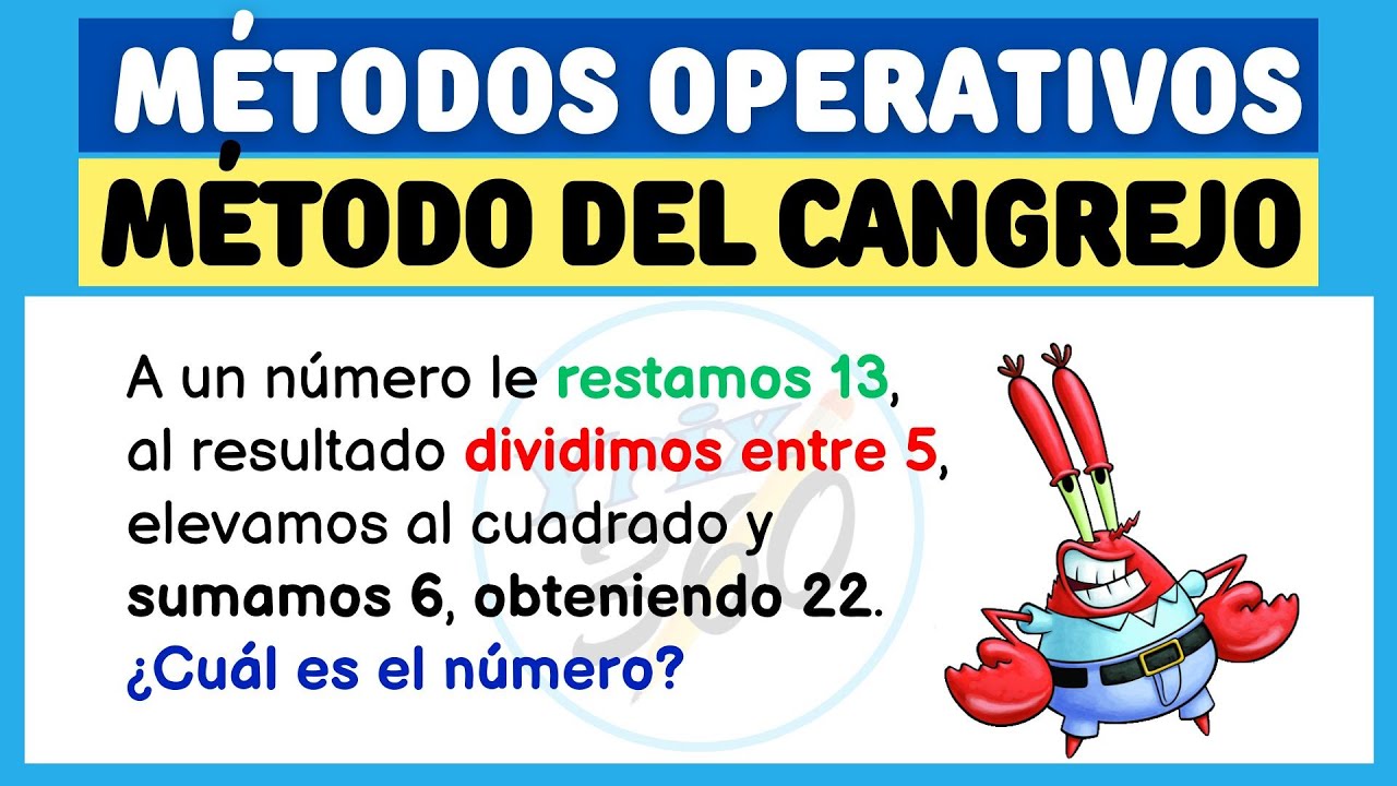 Método del Cangrejo 🦀 | 3 Ejercicios Resueltos