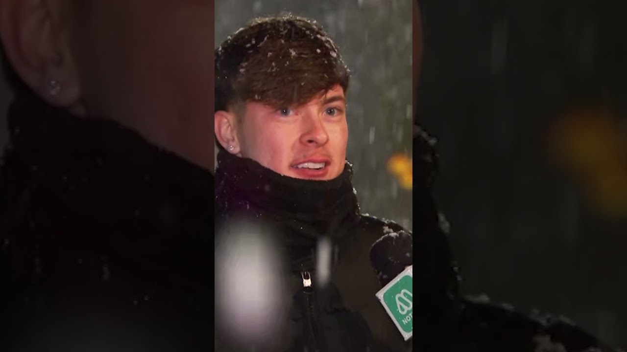 Jóvenes esperaron durante horas para ver la nieve en Puente Alto