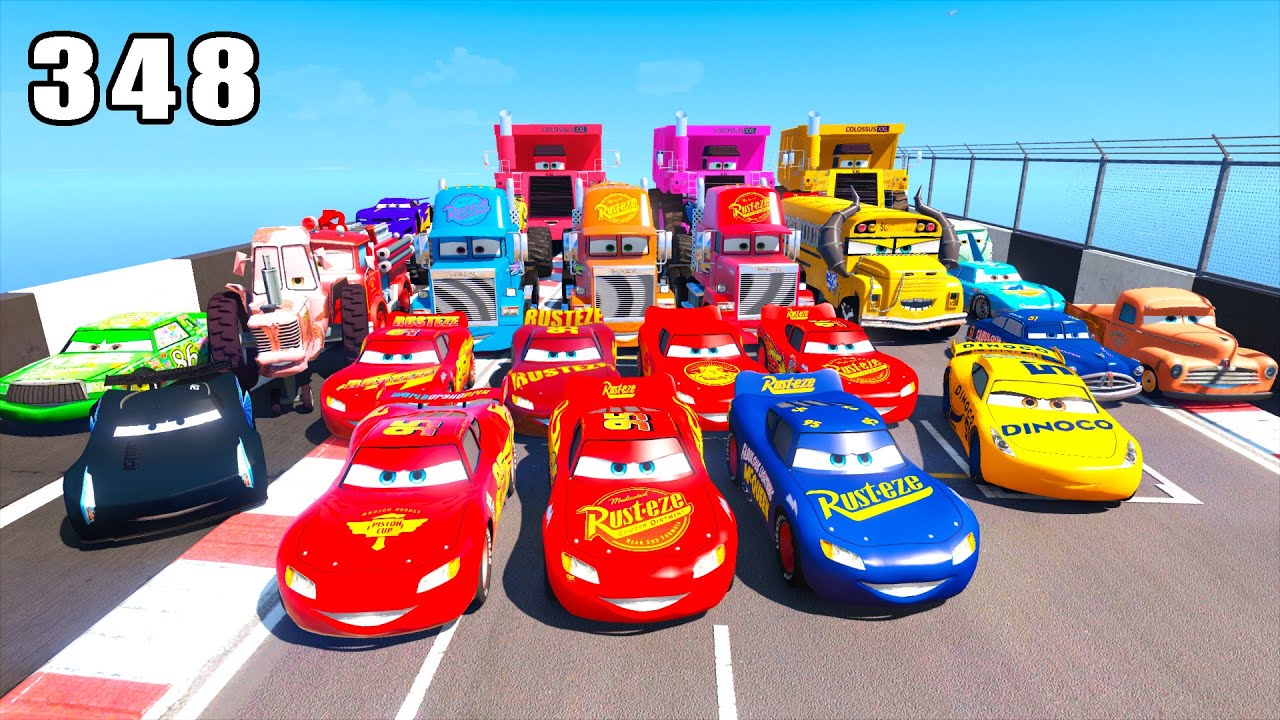 GTA V Mods Stunt Car Racing Challenge 🚙 By SPIDER-MAN With Amazing Super Cars monster trucks ep 348