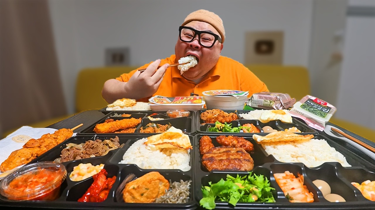 더고아재! 여러분은 한솥 도시락 몇개 드시나요?? │Hansot Mukbang Eatingshow