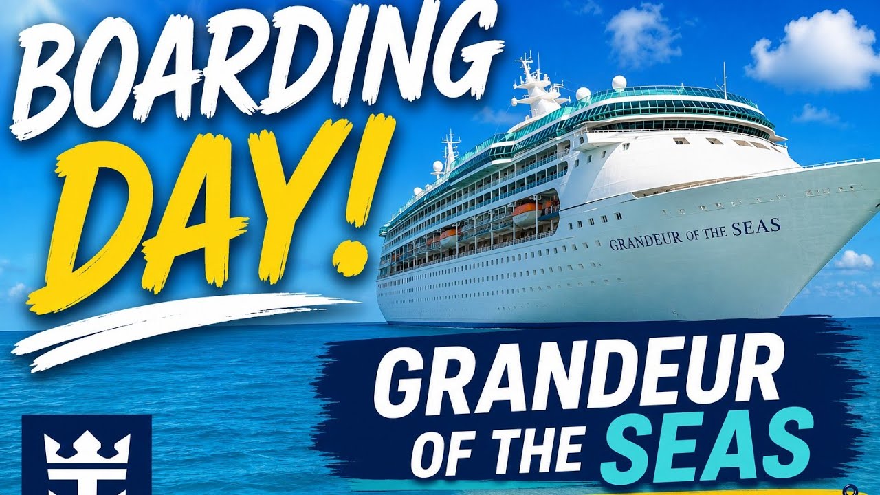 Grandeur of the seas boarding day! Loving this vibe!