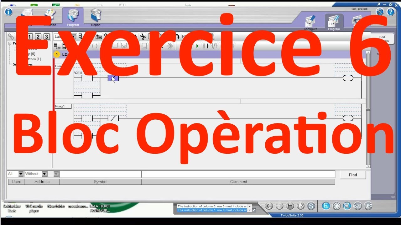 Twido Suite | Exercice 6 | Bloc Opération