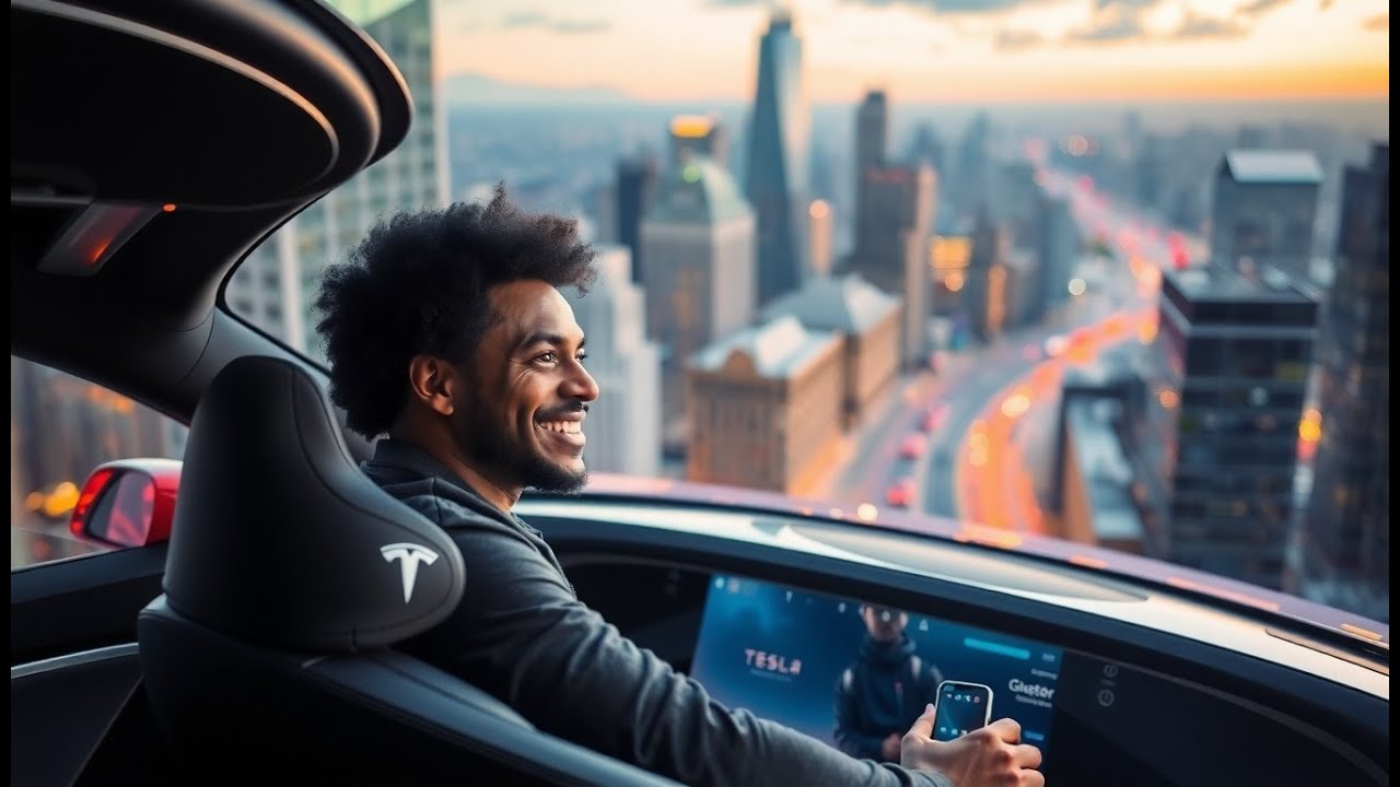 Driving a new 2025 Tesla Model Y for free!