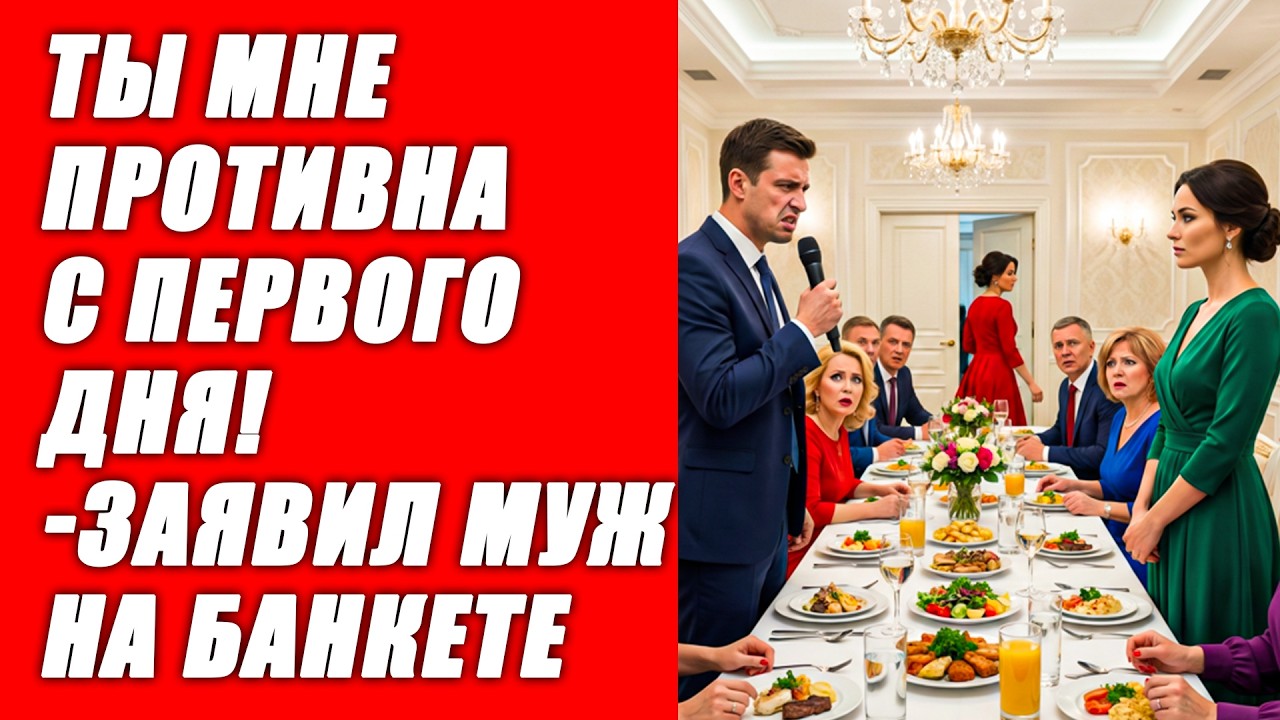 «Ты мне противна с первого дня!» - заявил муж на банкете