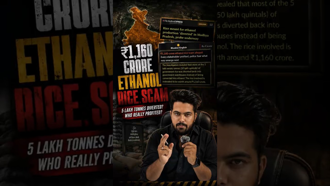 ₹1,160 Crore Ethanol Rice Scam? The Truth ExplainedIndia's Biggest Ethanol Rice Scam?