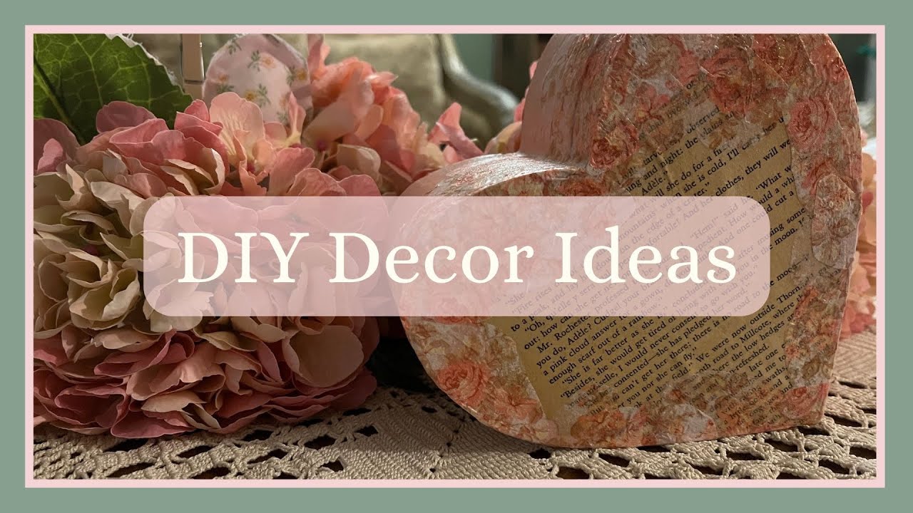 DIY Vintage Romantic Decor || Anne Of Green Gables Aesthetic || Valentines, Spring, Cottagecore