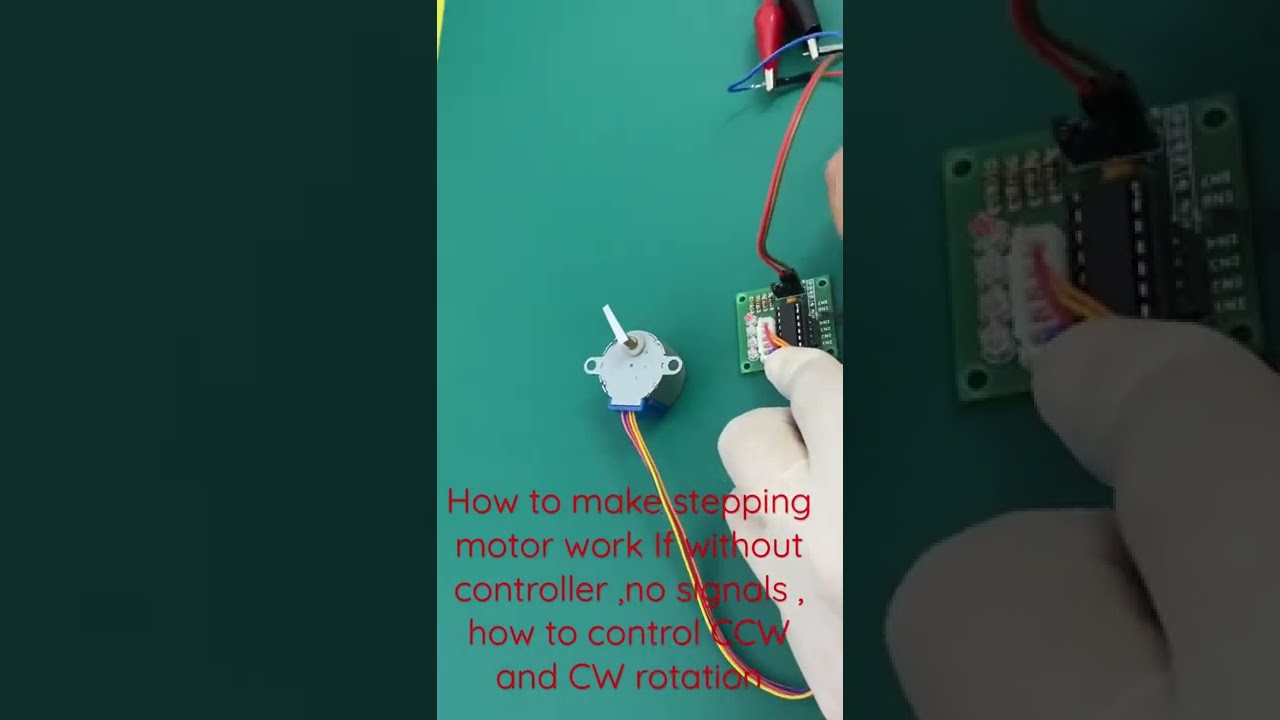 How to make stepping motor work If without controller ,no signals , work with CCW and CW rotation