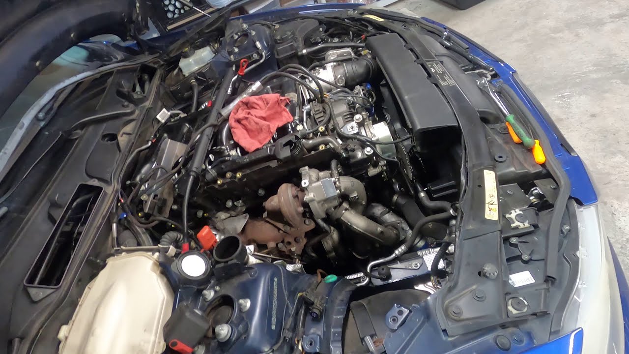 BMW 335D Turbo Oil Feed Line Replacement | BMW 335D Build Series