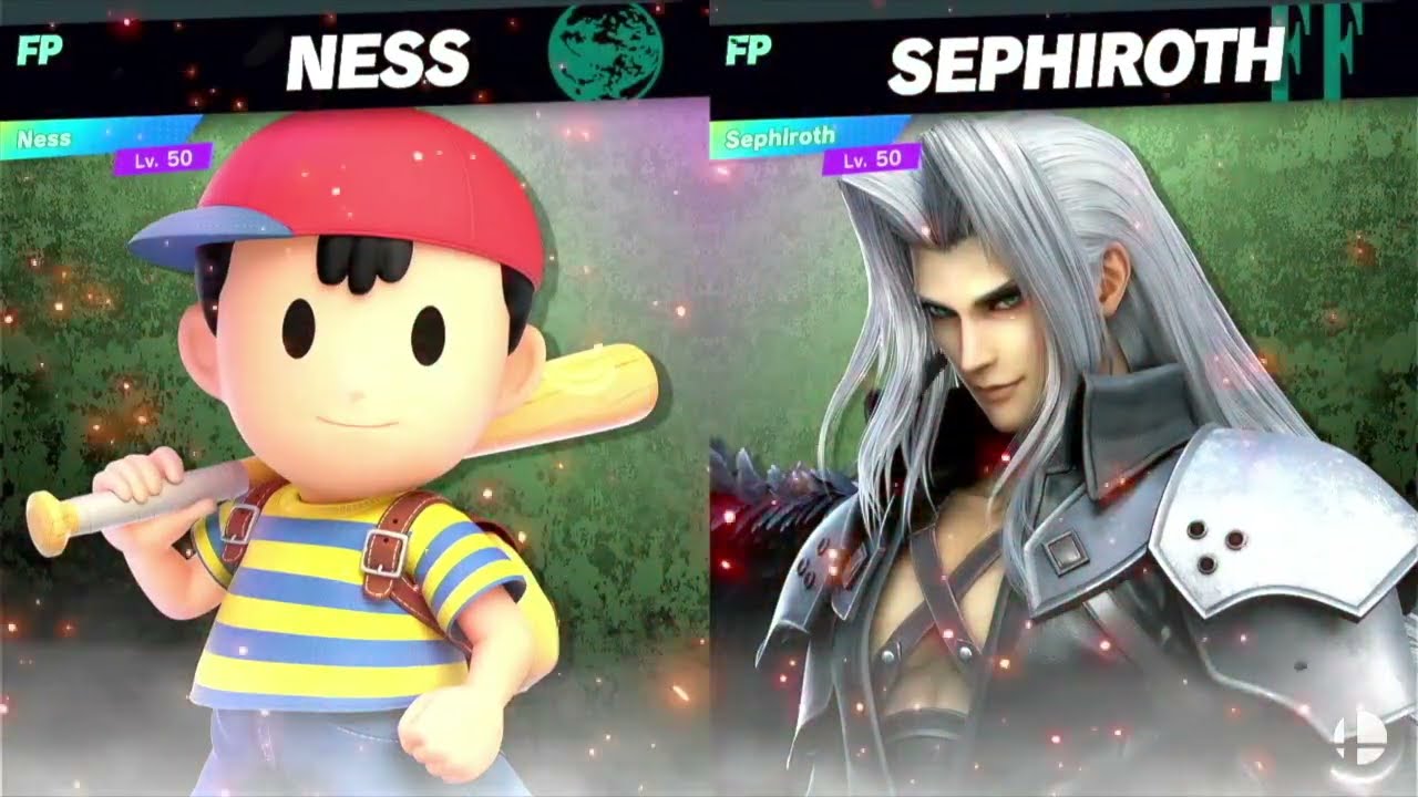 Super Smash Bros Ultimate Amiibo Fights 9pm Poll Ness vs Sephiroth