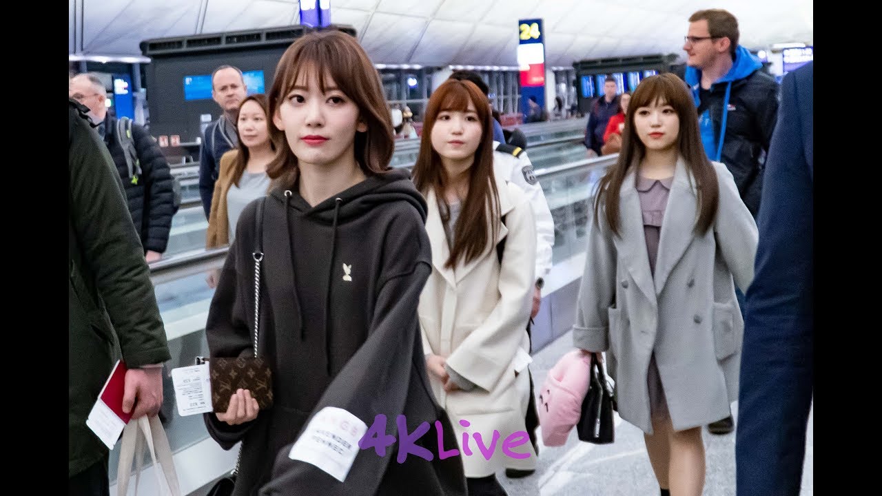 20181215 IZ*ONE 아이즈원 アイズワン HK Airport Departure after MAMA [4KLive]