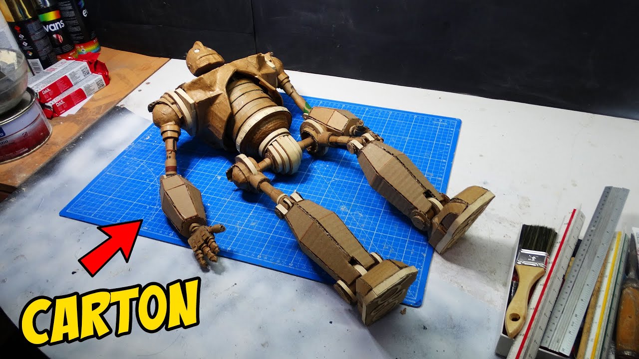 Cómo hacer al Gigante de Hierro | figura articulada de cartón DIY