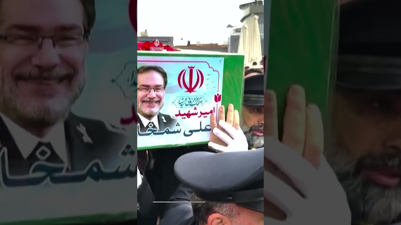 Funeral procession for influential Iranian defence chief | AJ #shorts