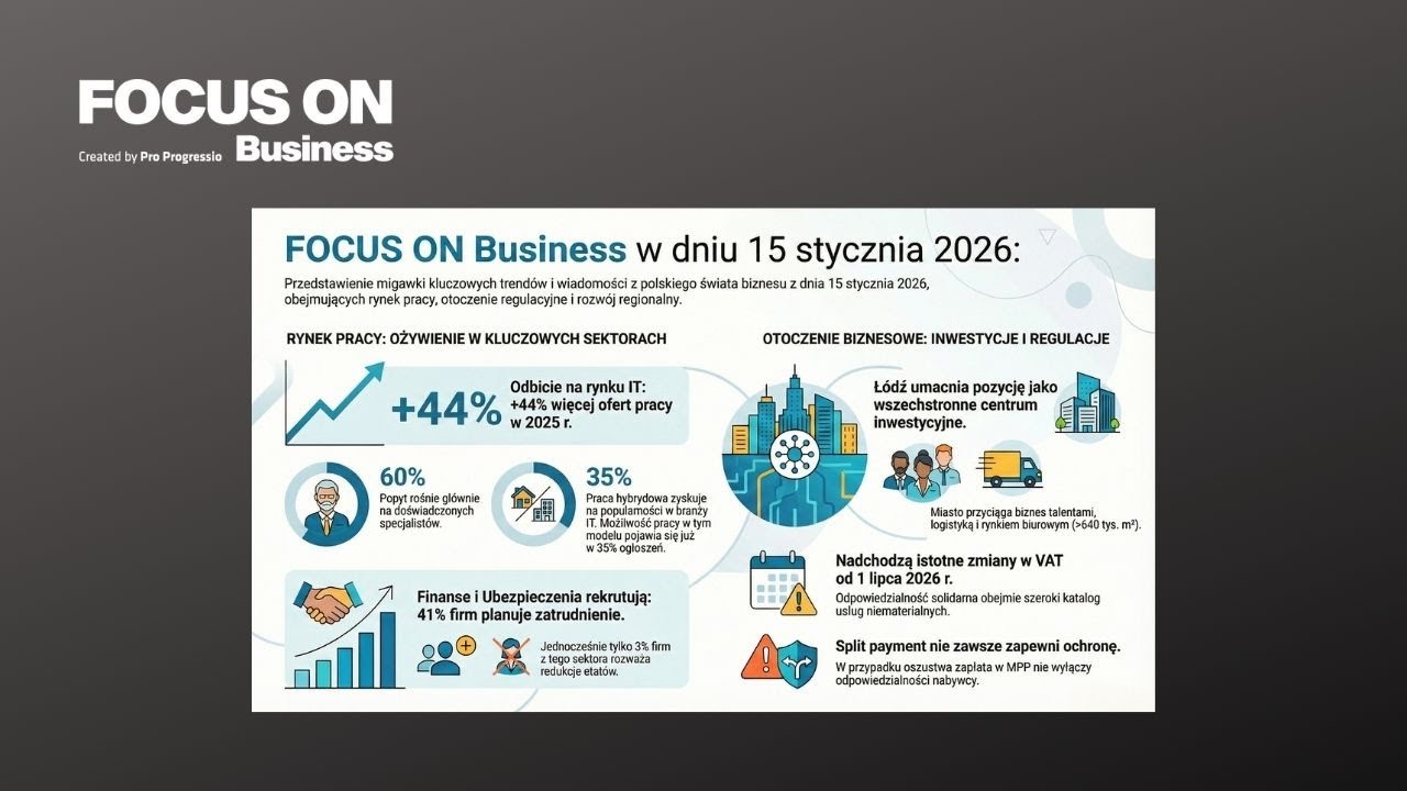 FOCUS ON Business w dniu 15 stycznia 2026