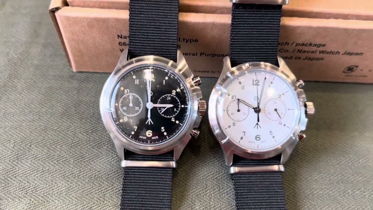NAVAL MILITARY WATCH / British ROYAL Airforce Chronograph TYPE (MIL.-07 2カラー)