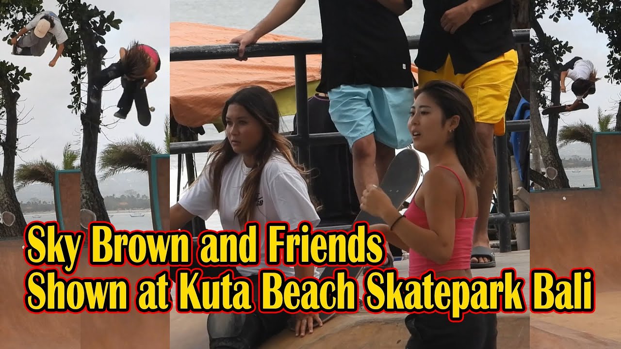 Sky Brown с друзьями Kuta Beach Skatepark Bali