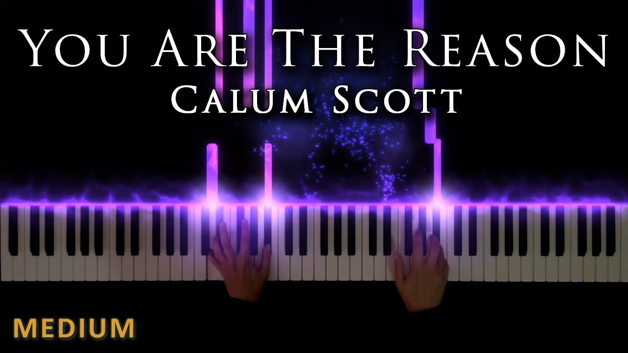 You Are The Reason - Calum Scott | MEDIUM PIANO