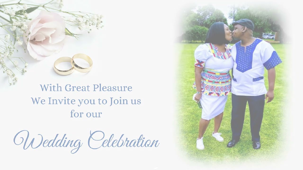 Sam & Tembi's Wedding Invitation | December 2023 | Dusty Pink & Blue Theme