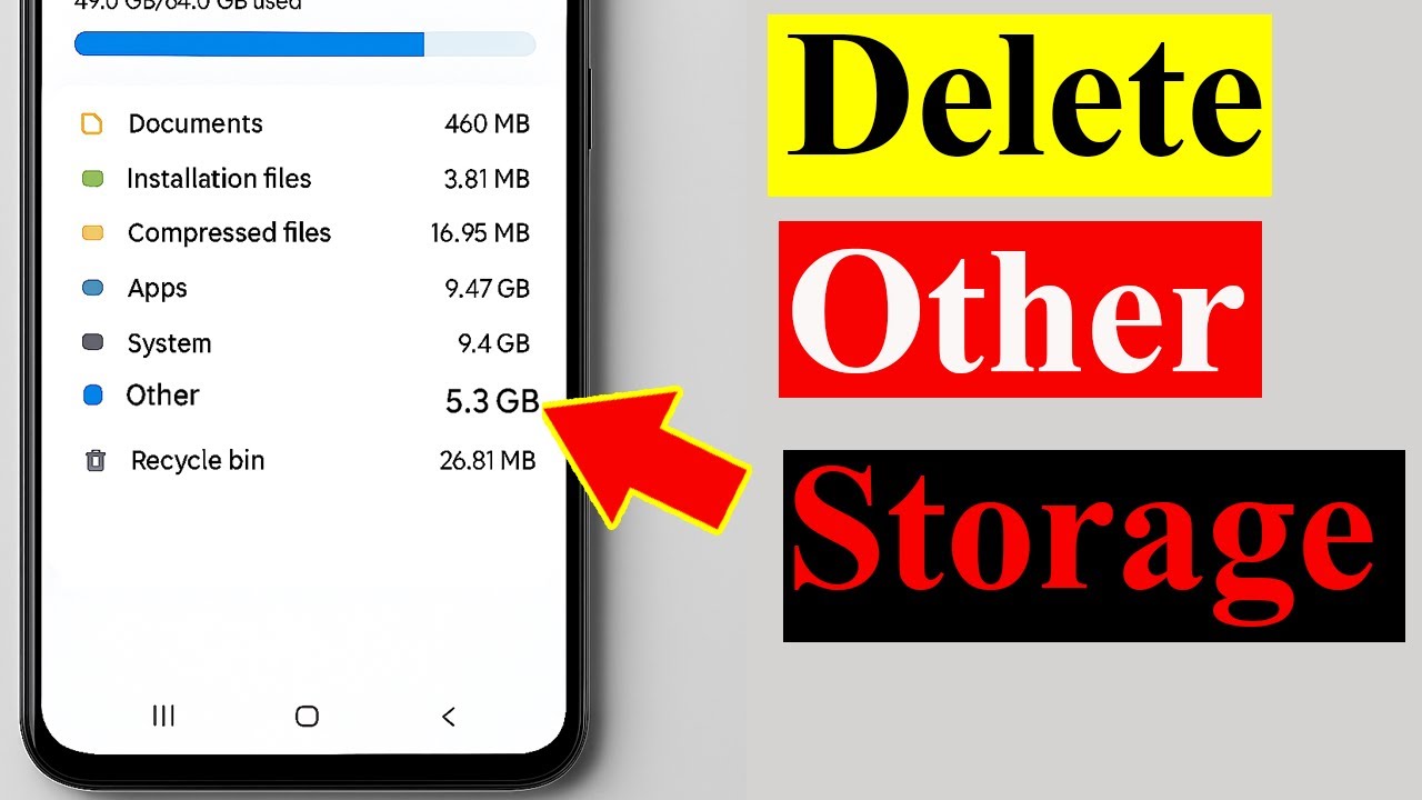 How to Delete Other Storage on Android / How to free up space on android phone